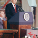 Ronald Reagan speaks at Moscow State University. Doug Mills/AP